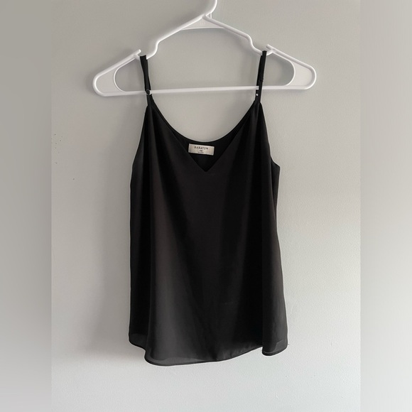 Aritzia Babaton Black Everly Drapey V-Neck Camisole Tank Top - Picture 5 of 6
